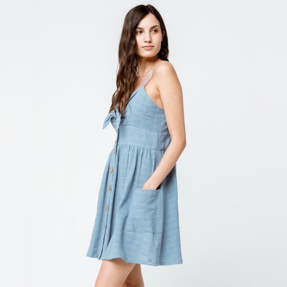 Roxy Cali Sun Dress Light Blue Women’s Medium NWT - Picture 4 of 14